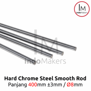 Hard Chrome Smooth Rod Panjang 400mm Diameter 8mm