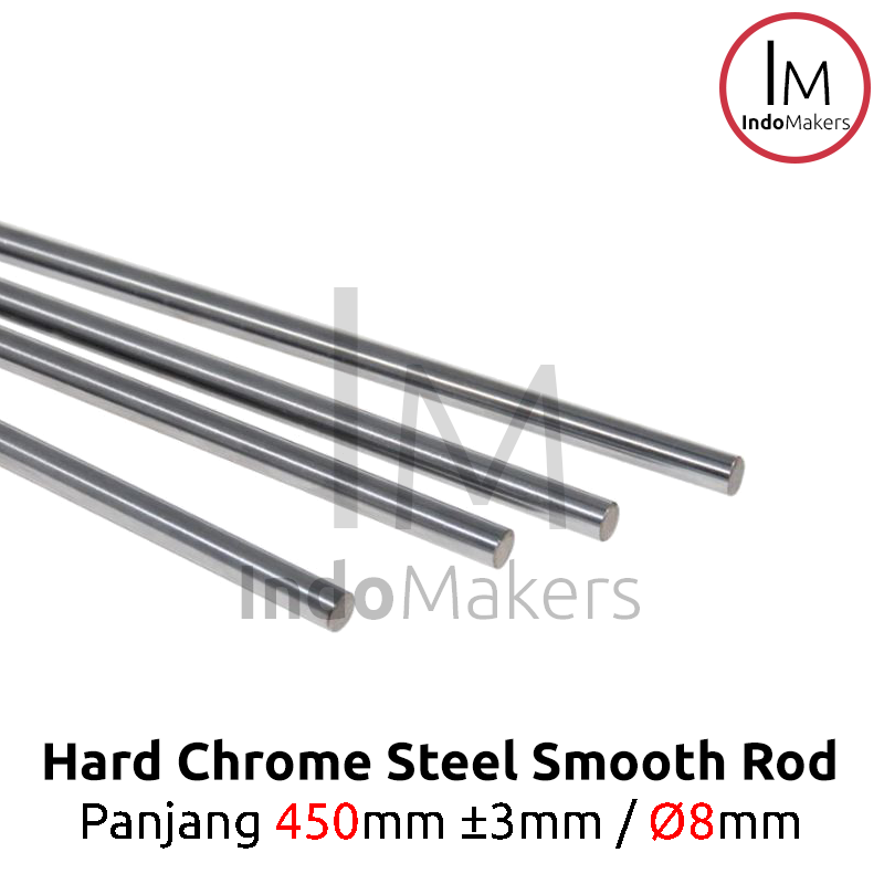 Hard Chrome Smooth Rod Panjang 450mm Diameter 8mm - Image 2