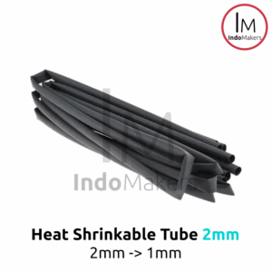 Heat Shrink Tube / Selongsong Bakar / Isolasi Bakar 2mm - Hitam 100cm