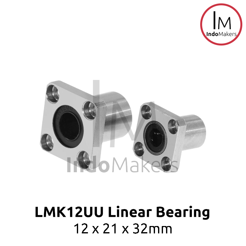 LMK12UU Linear Motion Square Flange Bearing - Image 2
