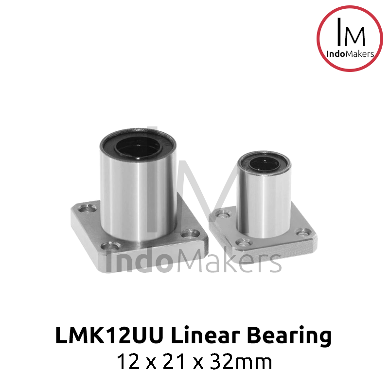 LMK12UU Linear Motion Square Flange Bearing - Image 3