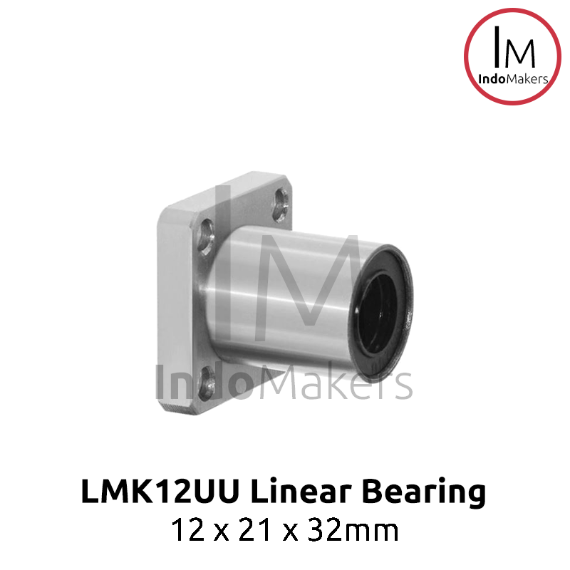 LMK12UU Linear Motion Square Flange Bearing - Image 4