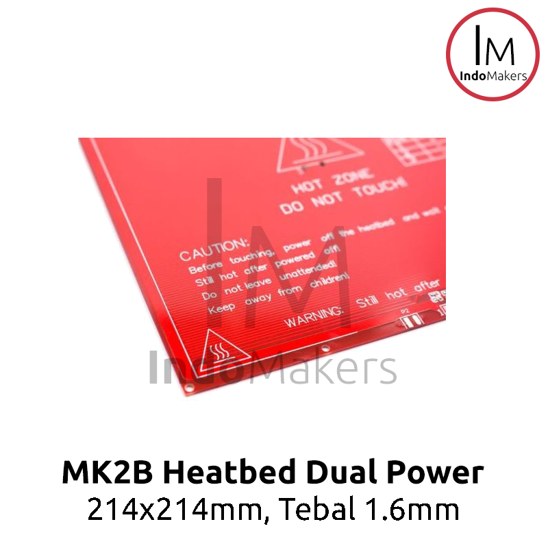 MK2B Heatbed 214 x 214 x 1.6mm Dual Power 12/24V Heated Bed - Image 3