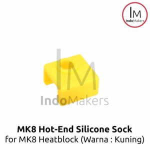 MK8 Hot End Heat Block Silicone Sock Insulation Cover - YELLOW