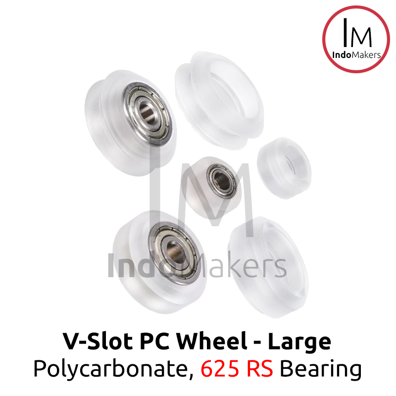 OpenBuilds CNC V-Slot PC Polycarbonate V-Wheel Large 625RS Bearing - Image 4