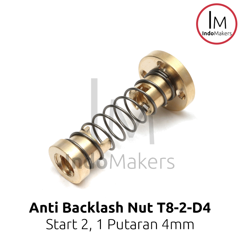 3D Printer Leadscrew T8-2-D2 8mm Lead 4mm Anti Backlash Spring Nut - Image 2