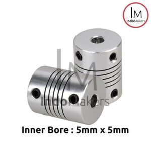 Flexible Coupling 5x5mm Coupler Alumunium D19 L25
