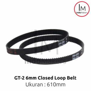 GT2 M6 Belt 6 mm x 610 mm Closed Loop