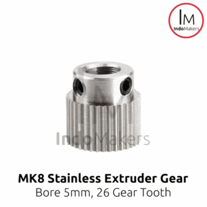 3D Printer MK8 Stainless Steel Extruder Gear Diameter 11 Length 11 Bore 5