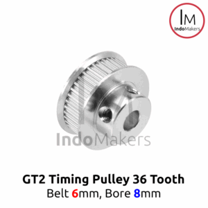 Timing Pulley GT2-6mm 36 Teeth Bore 8mm for 6mm GT2 Belt