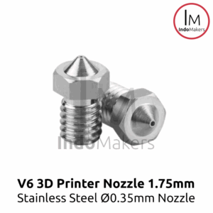Stainless 3D Printer Nozzle E3D V6 0.35 nozzle, 1.75 Filament Diameter