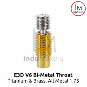 E3D V6 3D Printer Bi Metal Throat All-Metal Titanium Brass 1.75mm