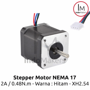 NEMA 17 Stepper Stepping Motor 2A Shaft 5mm Hitam XH2.54