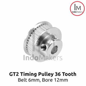 Timing Pulley GT2-6mm 36 Teeth Bore 12mm for 6mm GT2 Belt