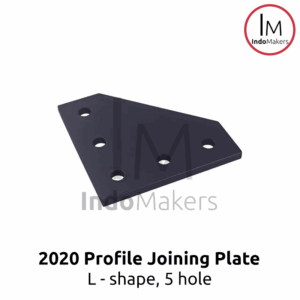Bracket Profile 2020 Joining Plate 5 hole L-Shape Black
