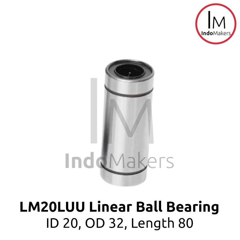 LM20LUU / LM 20 LUU Longer Linear Bearing Sliding Bushing - Image 2