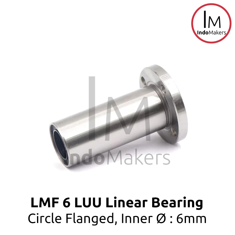 LMF6LUU / LMF 6 LUU Longer Linear Motion Round Flange Bearing - Image 2
