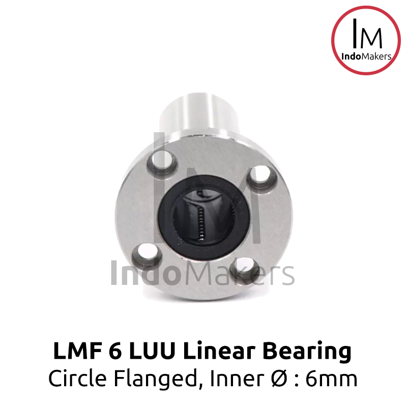 LMF6LUU / LMF 6 LUU Longer Linear Motion Round Flange Bearing - Image 3