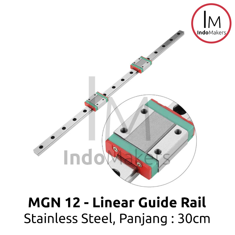 MGN12 / MGN 12 Linear Guide / Rel Linear CNC / Stainless Steel 30cm - Image 2