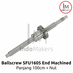 SFU1605 / SFU 1605 Precision Ballscrew End Machined 100cm with Nut