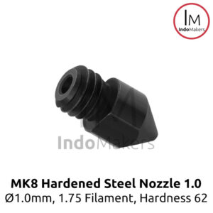 3D Printer MK8 Hardened Steel Nozzle 1.0 for Abrasive Material