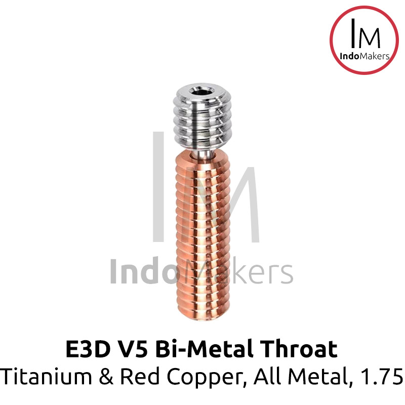 E3D V5 3D Printer Bi Metal Throat All-Metal Titanium Red Copper 1.75mm