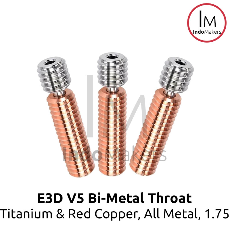 E3D V5 3D Printer Bi Metal Throat All-Metal Titanium Red Copper 1.75mm - Image 3