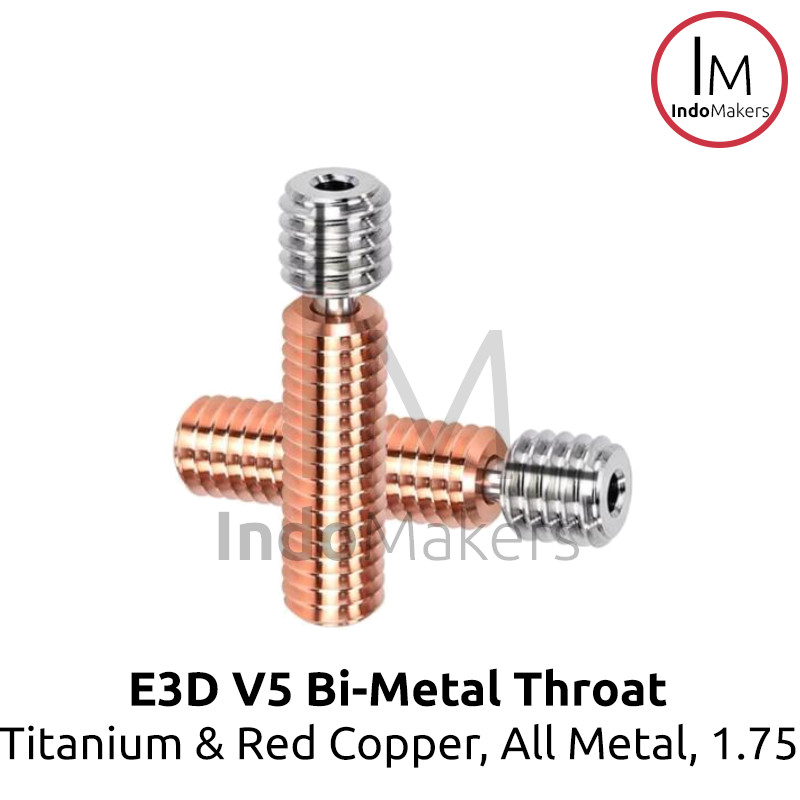 E3D V5 3D Printer Bi Metal Throat All-Metal Titanium Red Copper 1.75mm - Image 4