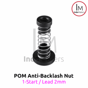 POM Leadscrew 8mm Start 1 Lead 2mm Anti Backlash Spring Nut