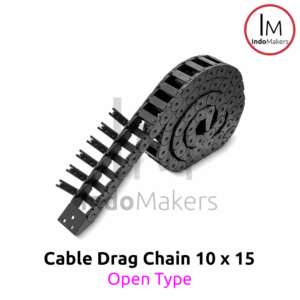 Plastic CNC Cabling Towline Cable Drag Chain 10 x 15 Open Type 1000mm