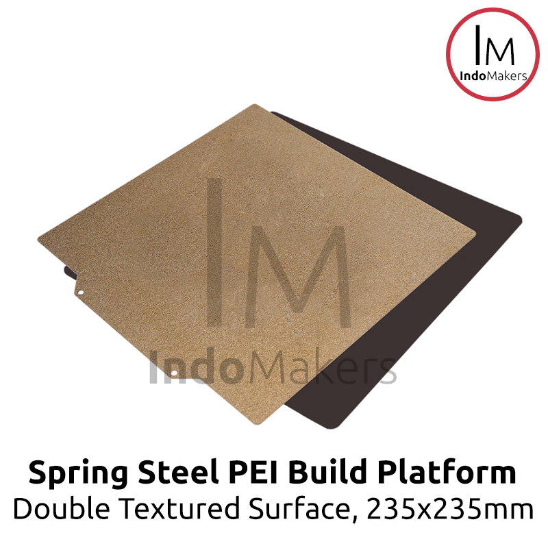 Magnetic Spring Steel Double Textured PEI Build Platform 235x235x0.4mm