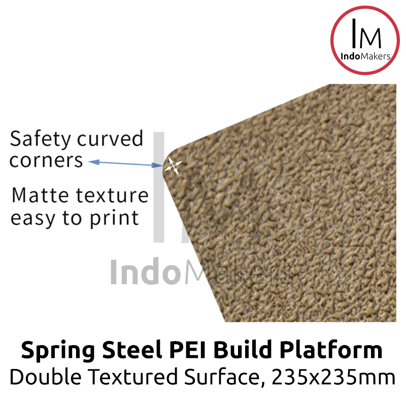 Magnetic Spring Steel Double Textured PEI Build Platform 235x235x0.4mm - Image 4