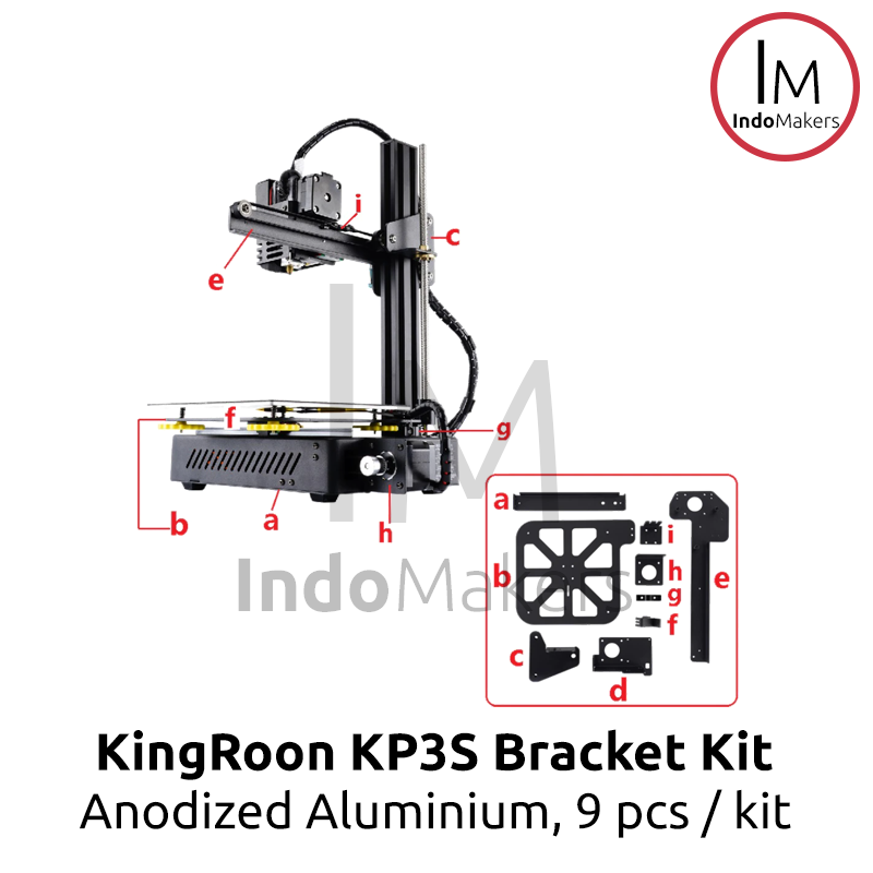 Kingroon 3D Printer KP3S Bracket Kit Anodized Aluminium Platform - Image 5