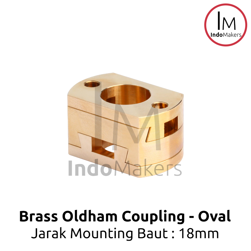 Brass Oldham Coupling T8 Z-Axis Lead Screw Shaft Coupler 18mm - Image 2
