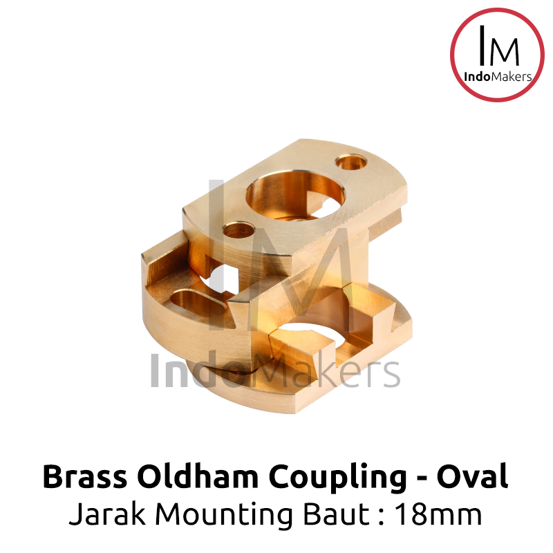 Brass Oldham Coupling T8 Z-Axis Lead Screw Shaft Coupler 18mm - Image 3