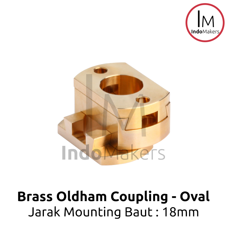 Brass Oldham Coupling T8 Z-Axis Lead Screw Shaft Coupler 18mm - Image 4