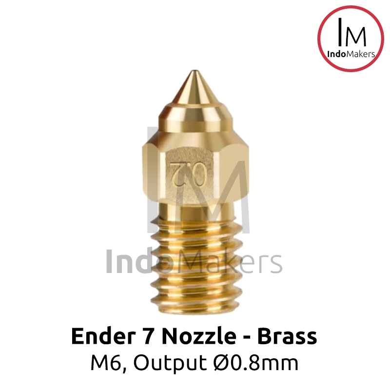 Ender 7 3D Printer Brass High Speed Nozzle M6 Output 0.8mm