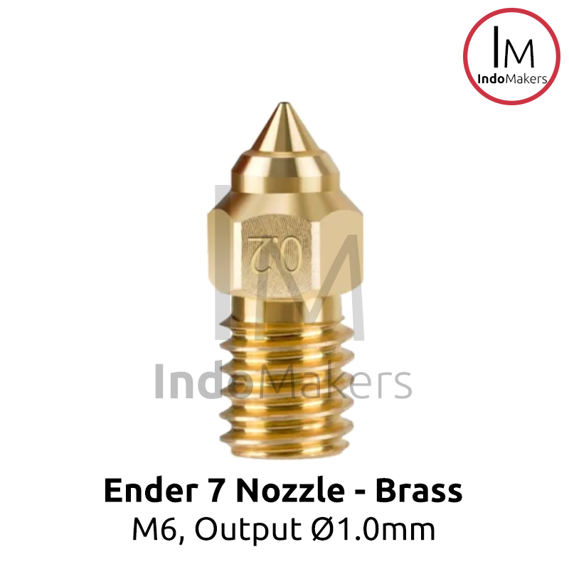 Ender 7 3D Printer Brass High Speed Nozzle M6 Output 1.0mm