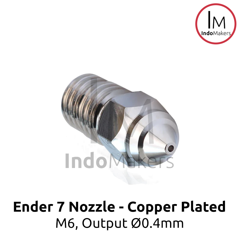 Ender 7 3D Printer Copper Plated High Speed Nozzle M6 Output 0.4mm