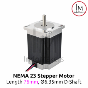 NEMA 23 Stepper Motor 3D Printer CNC Length 76mm D-Shaft 6.35mm