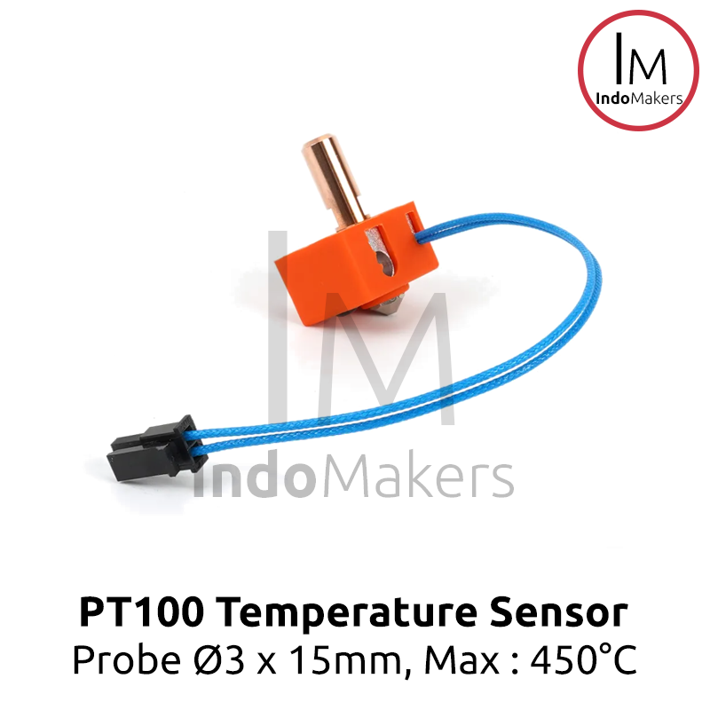 High Temperature High Accuracy Sensor PT100 Stainless Probe 3x15mm - Image 3