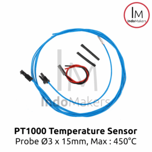 High Temperature High Accuracy Sensor PT1000 Stainless Probe 3x15mm