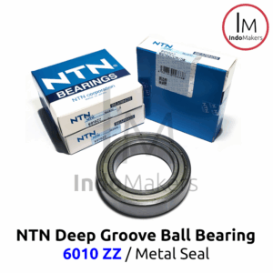 Deep Groove Ball Bearing 6010ZZ Metal Seal - As 50mm NTN Japan
