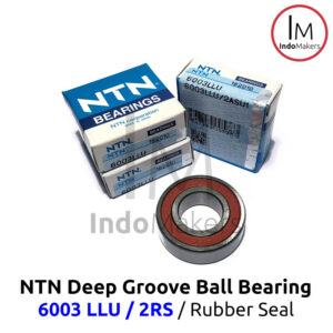 Deep Groove Ball Bearing 6003LLU / 2RS Rubber Seal - As 17mm NTN Japan