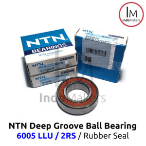 Deep Groove Ball Bearing 6005LLU / 2RS Rubber Seal - As 25mm NTN Japan