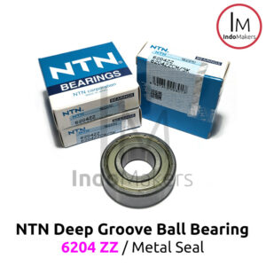 Deep Groove Ball Bearing 6204ZZ Metal Seal - As 20mm NTN Japan