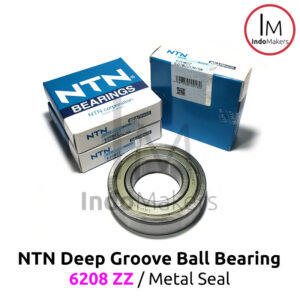 Deep Groove Ball Bearing 6208ZZ Metal Seal - As 40mm NTN Japan