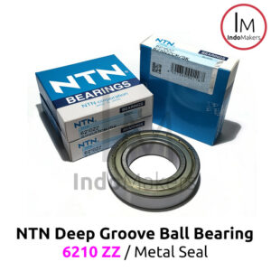 Deep Groove Ball Bearing 6210ZZ Metal Seal - As 50mm NTN Japan