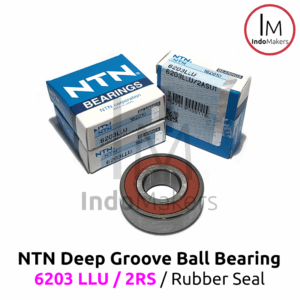 Deep Groove Ball Bearing 6203LLU / 2RS Rubber Seal - As 17mm NTN Japan