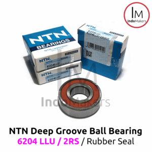 Deep Groove Ball Bearing 6204LLU / 2RS Rubber Seal - As 20mm NTN Japan